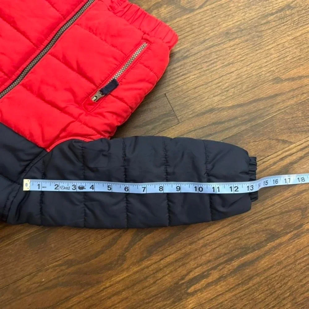 OshKosh B'gosh Red and Navy Blue Boys Puffer Jacker Size Small/4 Outdoors Winter